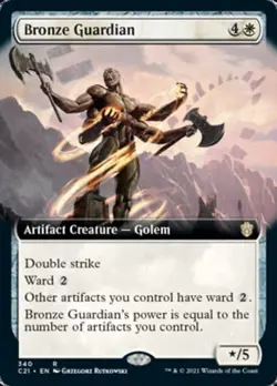 Bronze Guardian (Extended Art) [Commander 2021] Near Mint - Image 1