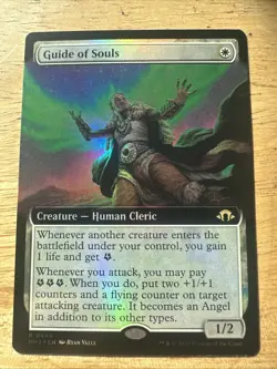 MTG Magic the Gathering MH3 Modern Horizons 3 Extended Art Foil Guide of Souls - Image 1