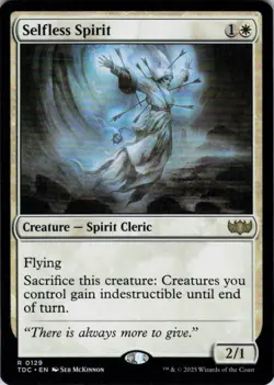 MTG Selfless Spirit (129) | NM | Commander: Tarkir: Dragonstorm {TDC} - Image 1