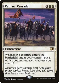 1x Cathars' Crusade - Commander 2014 - NM - Spanish - OOP MTG - Image 3
