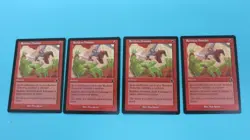 4x RECKLESS ABANDON PLAYSET URZA'S DESTINY MAGIC THE GATHERING MTG NM UNPLAYED - Image 1