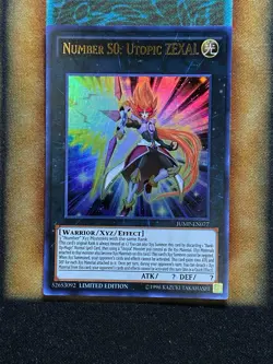 Yugioh Number S0: Utopic ZEXAL JUMP-EN077 Ultra Rare Limited Edition LP - Image 1