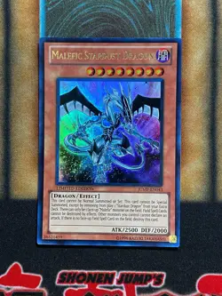 Yugioh Malefic Stardust Dragon JUMP-EN043 Ultra Rare Limited Edition NM - Image 1