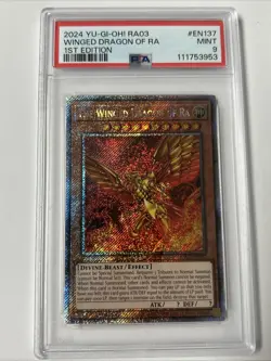 2024 YU-GI-OH! The Winged Dragon Of Ra RA03-EN137 (PSR) PSA 9 MINT - Image 1