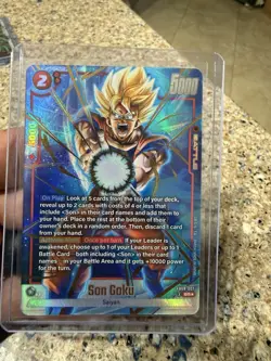 Son Goku FB08-007 Alternate Art Saiyan's Pride Dragon Ball English Card Fusion W - Image 3