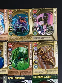 Bakugan Battle Brawlers Lot of 17 Cards Used with some Damage, see description - Image 3