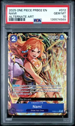 2025 ONE PIECE PRB02 ONE PIECE CARD THE BEST- VOL.2 NAMI PSA 10 - Image 1