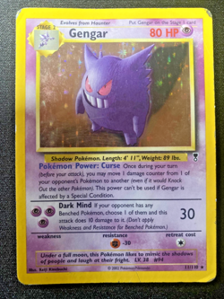 Gengar 11/110 Pokemon Legendary Collection Holo Rare Card 2002 HP WOTC - Image 1