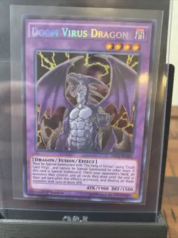 Yu-Gi-Oh Doom Virus Dragon DRL2-EN003 1st Secret Rare Card - Image 1