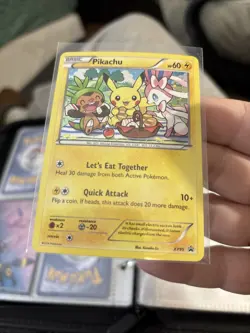 Pokemon TCG XY95 Pikachu Promo Card Black Star Rare Holo | LP NM (30) - Image 1
