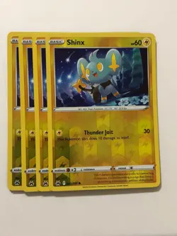 Pokemon Card Crown Zenith 4x Playset Reverse Holographic Shinx 040/159 NM - Image 1