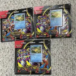 3x Pokemon TCG Mega Evolution 3-Pack Blister Card Psyduck Foil Promo Sealed - Image 1