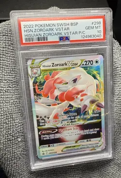 PSA 10 Hisuian Zoroark VSTAR SWSH298 Pokemon SWSH: Sword & Shield Promo Cards - Image 3