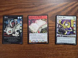 Vira - Grimoire of Thade - Master Vex - Neopets TCG 3 Card Lot - Holo - Image 1