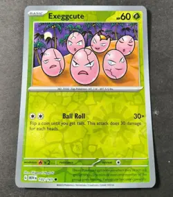 Pokemon 151 Exeggcute Reverse Holo Common Card 102/165 NM - Image 1
