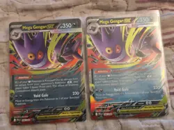 Pokemon TCG Card Game - Mega Gengar Ex X2 056/094 - Phantasmal Flames - Image 1