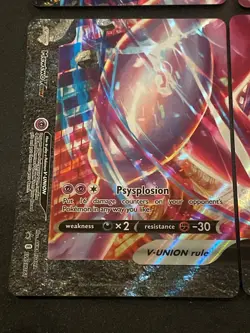 NM V-Union SWSH 160 161 162 Set Ultra Rare Black Star Promo Pokemon Card - Image 4