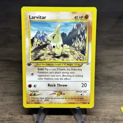 Pokemon Card - Neo Destiny 70/105 - LARVITAR (common) **1st Edition** - NM - Image 1