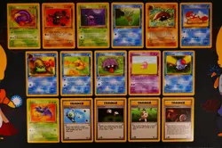 LP/HP (1st edition) COMPLETE Pokemon FOSSIL Set 16-Card COMMON w/Kabuto 50/62#6 - Image 1