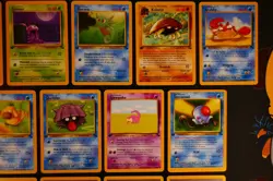 LP/HP (1st edition) COMPLETE Pokemon FOSSIL Set 16-Card COMMON w/Kabuto 50/62#6 - Image 3