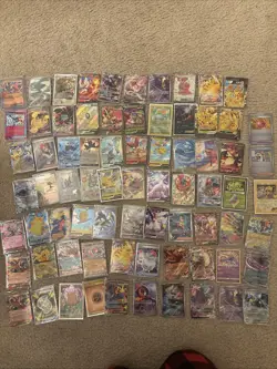 74 Card Pokemon Collection With Many Cool Different Cards - Image 1