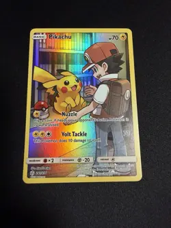Pokemon Pikachu Full Art Secret Rare Card 241/236 Cosmic Eclipse - Image 1