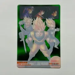 S3248 Son Goku Vegeta Trunks Japanese Dragon Ball Z Morinaga Clear Card 521 - Image 2