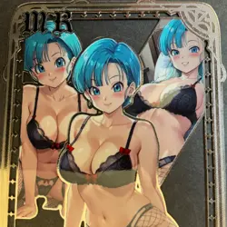 Goddess Story Gold METAL Card - Serial Number #/200! Maiden Party- Bulma Dragon - Image 3