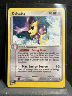 Delcatty Ruby and Sapphire Holo 5/109 Rare Pokemon TCG Card MP - Image 1
