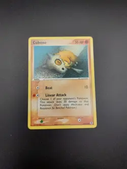 Pokemon Card Cubone 60/112 common EX Firered And Leafgreen LP - Image 1