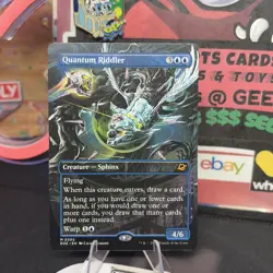 MTG Edge of Eternities: Quantum Riddler, Borderless, Regular Card #305 M - Image 1