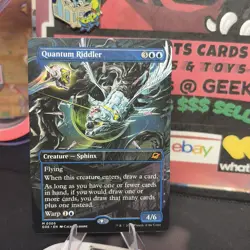 MTG Edge of Eternities: Quantum Riddler, Borderless, Regular Card #305 M - Image 2