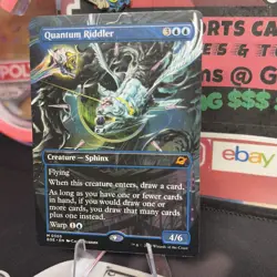 MTG Edge of Eternities: Quantum Riddler, Borderless, Regular Card #305 M - Image 3