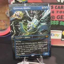 MTG Edge of Eternities: Quantum Riddler, Borderless, Regular Card #305 M - Image 4