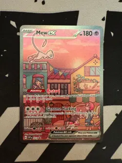 Mew ex SVP 053 Pokemon TCG Scarlet Violet 151 Black Star Promo Full Art Card - Image 1
