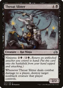 Throat Slitter 037/156 Non Foil Uncommon Planechase Anthology MTG Near Mint - Image 1