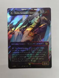 Kuja, Genome Sorcerer (Borderless) (Surge Foil) Final Fantasy IX MTG Rare 544 - Image 1