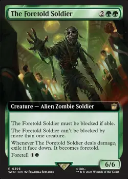 Mint/Near-Mint, English - 4 x MTG The Foretold Soldier - Extended Art Universes - Image 1