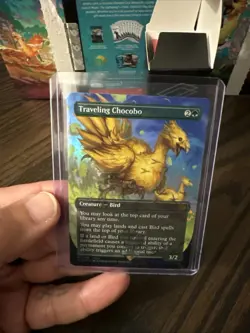 Traveling Chocobo (Borderless) (Chocobo Track Foil) MTG Magic Final Fantasy - Image 5