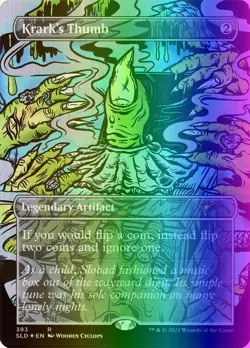 MTG Magic the Gathering Krark's Thumb (383/3004) Secret Lair Drop Series NM FOIL - Image 1