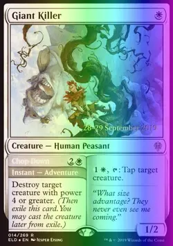 MTG Magic the Gathering Giant Killer (14s/150) Throne of Eldraine Promos LP FOIL - Image 1