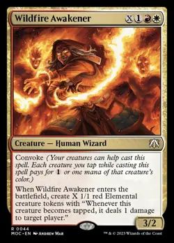 MTG Wildfire Awakener (44/542) March of the Machine Commander LP - Image 1