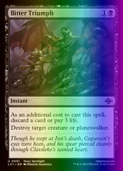 MTG Bitter Triumph (91/491) The Lost Caverns of Ixalan LP FOIL - Image 1