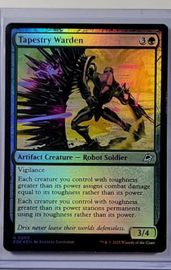 2025 MTG Magic the Gathering EOE Edge of Eternities Foil #209 Tapestry Warden LP - Image 1