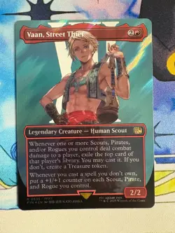 2025 MTG Final Fantasy Vaan, Street Thief Borderless Surge Foil #535 - Image 1
