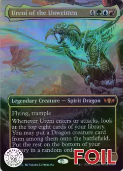 MTG Ureni of the Unwritten (9) | NM Foil | Commander: Tarkir: Dragonstorm {TDC} - Image 1