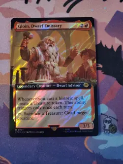 Gloin, Dwarf Emissary (Extended Art) (Surge Foil) #771 NM Lord of the Rings - Image 1