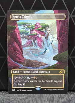 Ketria Triome (Showcase) NonFoil - Ikoria Lair of Behemoths (IKO) MTG - 310 NM - Image 1