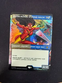Spider-Woman, Stunning Savior (SHOWCASE FOIL) Marvel Spider-Man - Magic (MTG) - Image 1