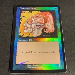 MTG Magic Llanowar Elves Foil FNM Promo #11 Friday Night Magic 2000 NM - Image 1